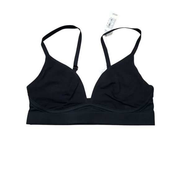 Aerie Smoothez Mesh Sheer Bralette Black Size XS Stretch Bra Unlined - Picture 2 of 5